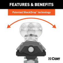 Load image into Gallery viewer, CURT 40047 RockerBall 2" Cushion Hitch Trailer Ball (1" Shank, 7,500 lbs.)
