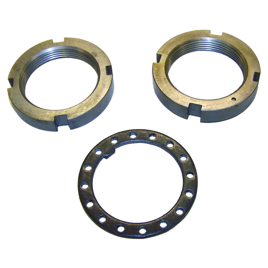 Crown Automotive Jeep Replacement 4004816K Front Spindle Nut Kit for 1974-91 SJ, J-Series (2 Spindle Nuts & 1 Lock Washer) for Select Jeep Cherokee, Jeep Grand Wagoneer, Jeep J10, Jeep J20, Jeep Wagoneer