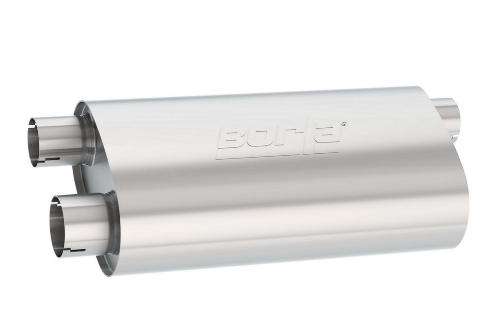 Borla 400499 Specialty Muffler - Transverse Flow Notched Neck Muffler