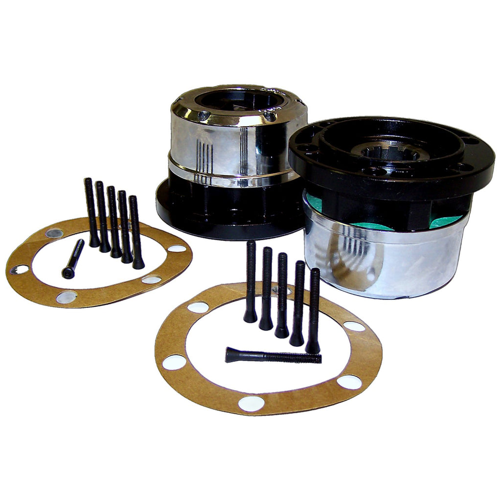Crown Automotive Jeep Replacement 400501 Locking Hub Set for 41-71 CJs, MB, M38, M38-A1 w/ Spicer Style Axle Shafts for Select Jeep CJ3, Jeep CJ5, Jeep CJ6, Jeep Willys, Willys MB