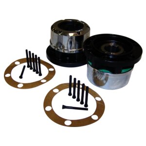 Crown Automotive Jeep Replacement 400501 Locking Hub Set for 41-71 CJs, MB, M38, M38-A1 w/ Spicer Style Axle Shafts for Select Jeep CJ3, Jeep CJ5, Jeep CJ6, Jeep Willys, Willys MB