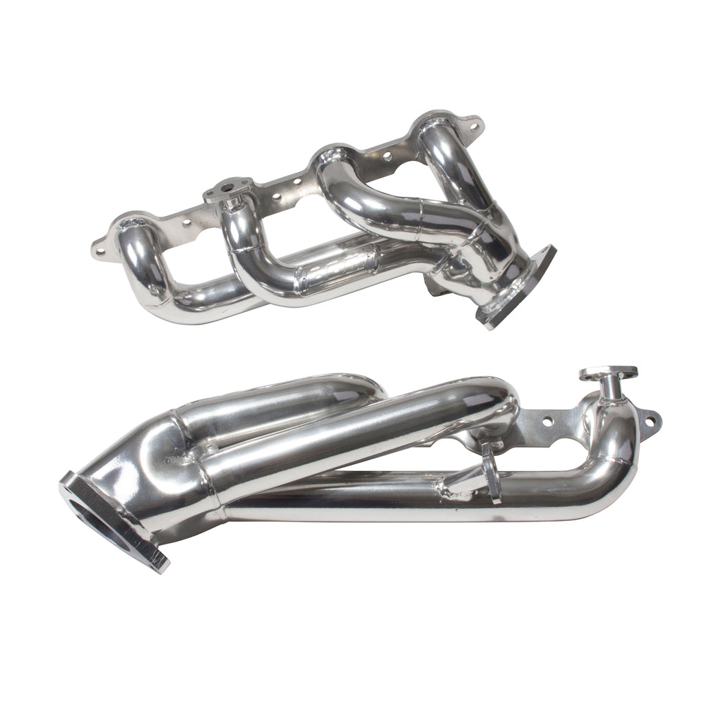 BBK Performance Parts 40050 1999-2013 GM TRUCK/SUV 4.8L/5.3L 1-3/4 SHORTY HEADERS (POLISHED SILVER CERAMIC) for Select Chevrolet Avalanche, Chevrolet Avalanche 1500, Chevrolet Silverado 1500, Chevrolet Silverado Classic, Chevrolet Silverado 2500,
