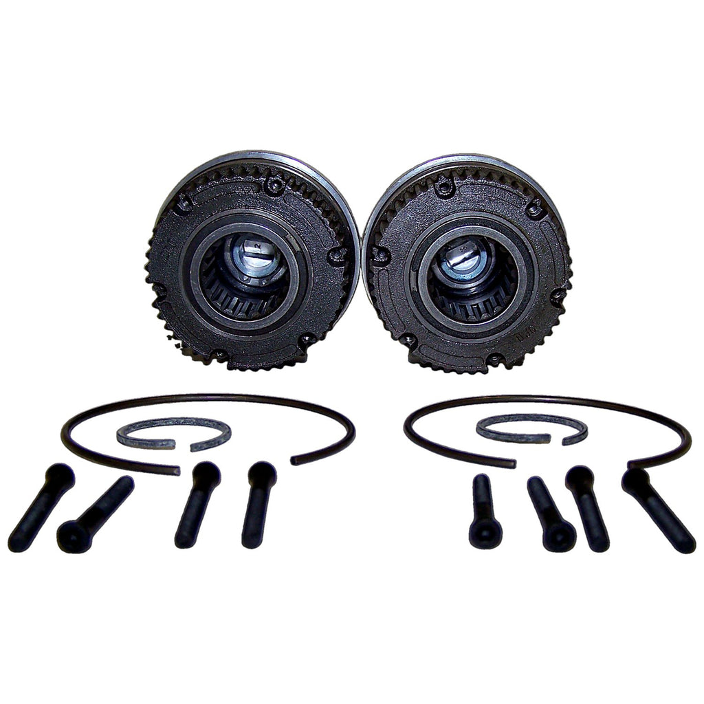 Crown Automotive Jeep Replacement 400518 Locking Hub Set for 1974-1991 Jeep SJ, J-Series w/ D44 Front Axle, 19-Spline Hub for Select Chevrolet Blazer, Ford Bronco, GMC C15 Suburban, GMC C15/C1500 Suburban, GMC C1500 Suburban, GMC C25 Suburban, GMC