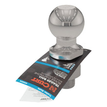 Load image into Gallery viewer, CURT 40053 2" Trailer Ball (1" x 2-1/8" Shank, 6,000 lbs., Stainless)