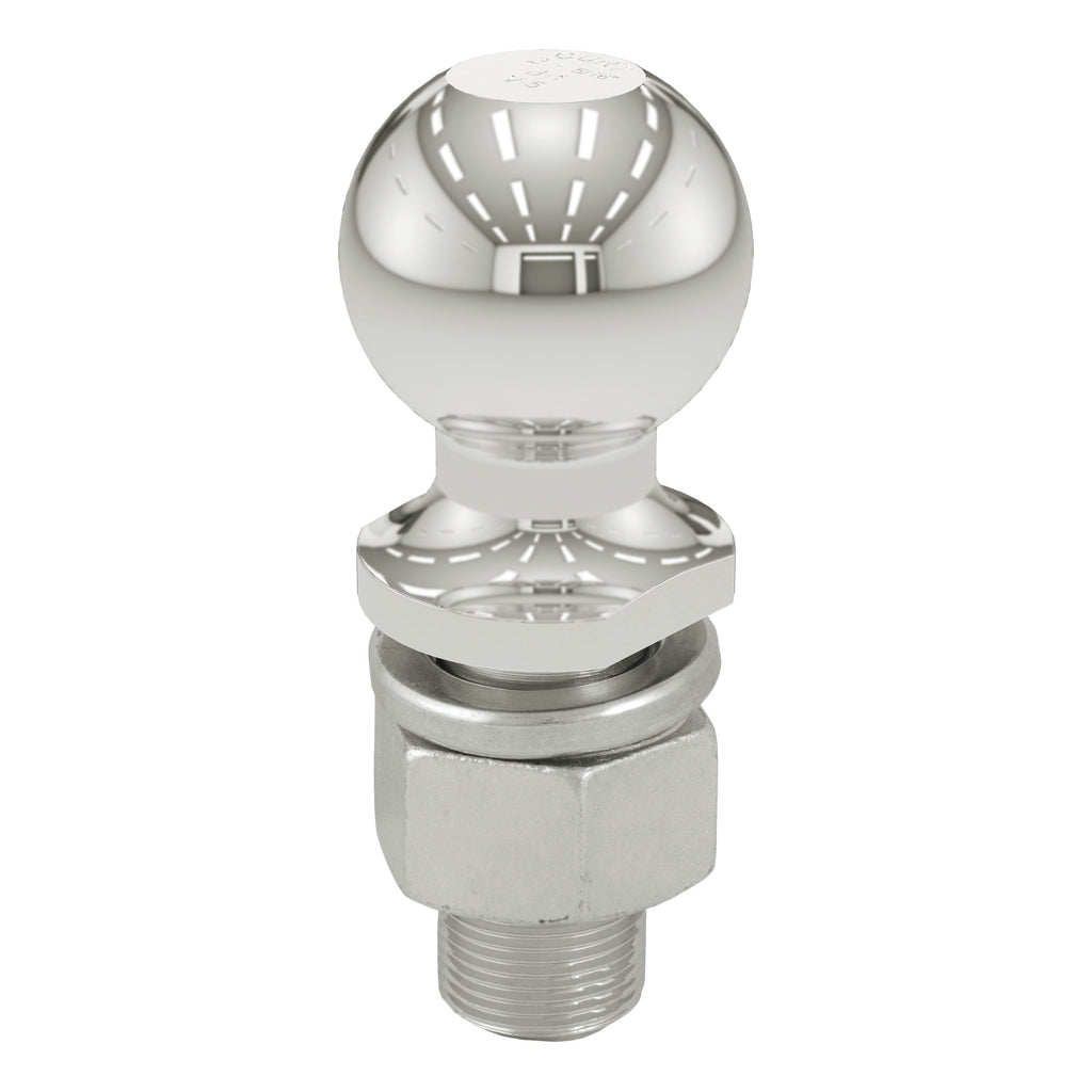 CURT 40055 2-5/16" Trailer Ball (1-1/4" x 2-5/8" Shank, 15,000 lbs., Stainless)