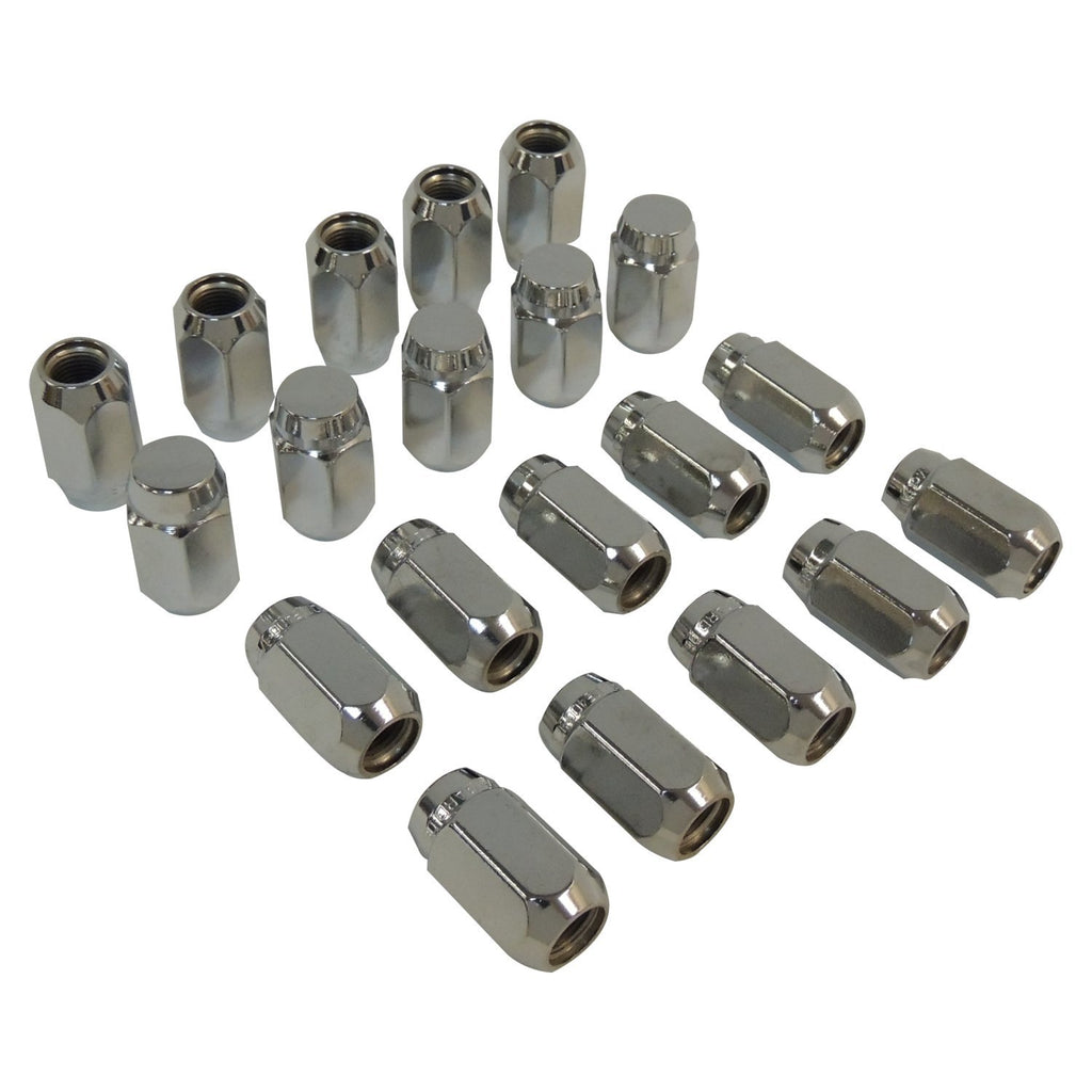 Crown Automotive Jeep Replacement 4005694K Chrome Wheel Lug Nut Kit for 1977-1986 Jeep CJ-5, CJ-7, CJ-8, Incl. 20 Nuts for Select Jeep CJ5, Jeep CJ7, Jeep Scrambler