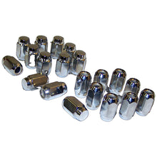 Load image into Gallery viewer, Crown Automotive Jeep Replacement 4005694K Chrome Wheel Lug Nut Kit for 1977-1986 Jeep CJ-5, CJ-7, CJ-8, Incl. 20 Nuts for Select Jeep CJ5, Jeep CJ7, Jeep Scrambler
