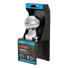 Load image into Gallery viewer, CURT 40064 2" Trailer Ball (3/4" x 1-3/4" Shank, 3,500 lbs., Chrome, Packaged)