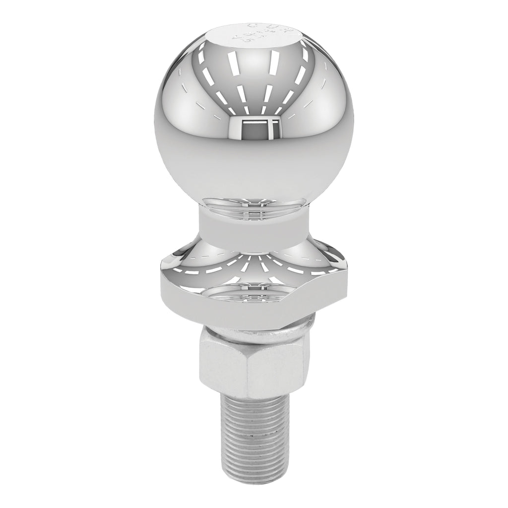 CURT 40065 2" Trailer Ball (3/4" x 2-1/8" Shank, 3,500 lbs., Chrome, Packaged)