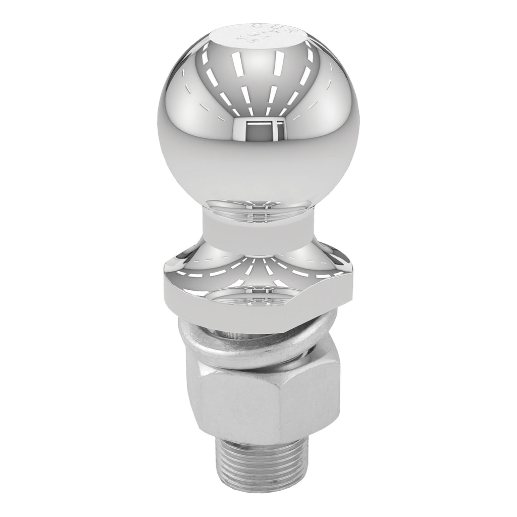 CURT 40066 2" Trailer Ball (1" x 2-1/8" Shank, 6,000 lbs., Chrome, Packaged)
