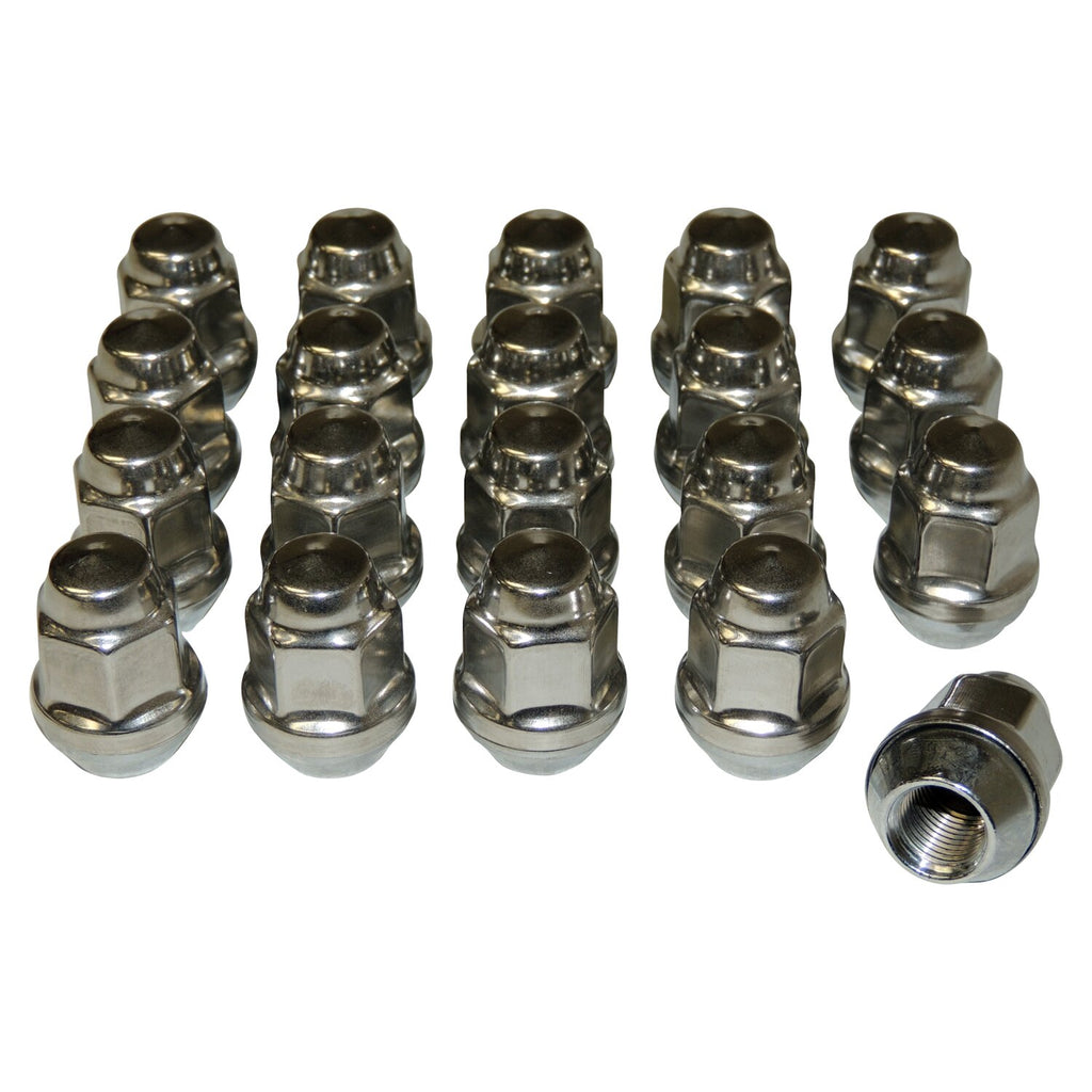 Crown Automotive Jeep Replacement 4006956K 20 Piece Lug Nut Kit for Select Jeep JK,TJ,YJ,WK,WJ,ZJ,XK,KK,KJ,XJ,MJ Models