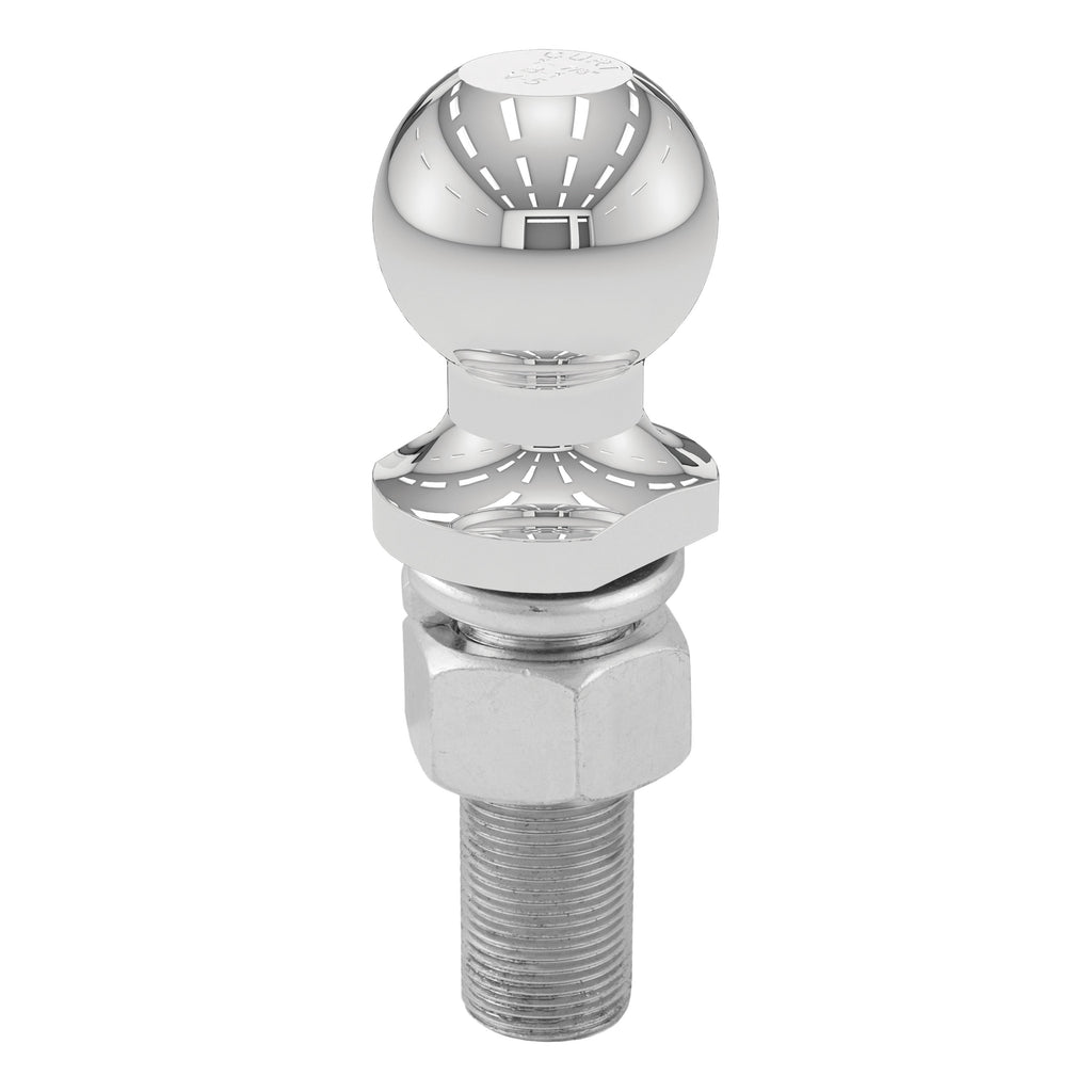 CURT 40072 1-7/8" Trailer Ball (1" x 3" Shank, 3,500 lbs., Chrome, Packaged)