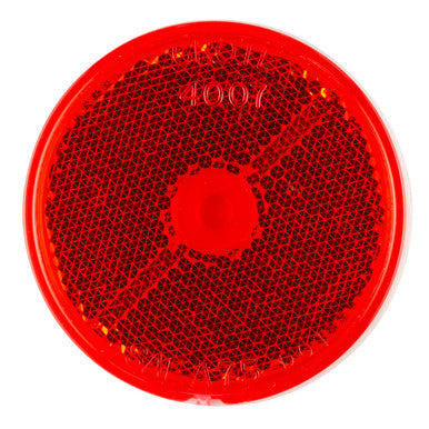 Grote 40072 2½" Round Stick-On Reflectors, Red