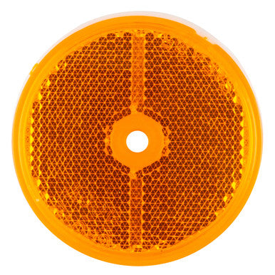 Grote 40073 2½" Round Stick-On Reflectors, Amber