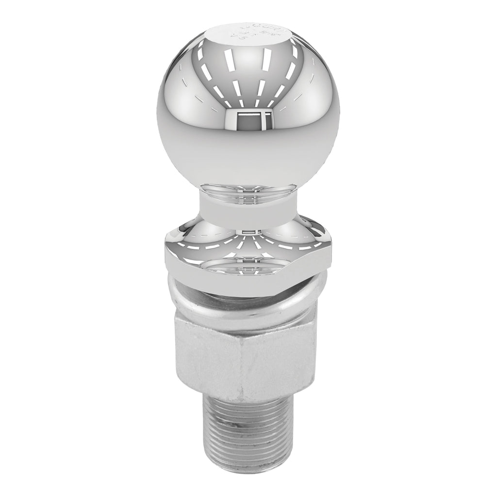 CURT 40076 2-5/16" Trailer Ball (1-1/4" x 3" Shank, 6,000 lbs., Chrome, Packaged)