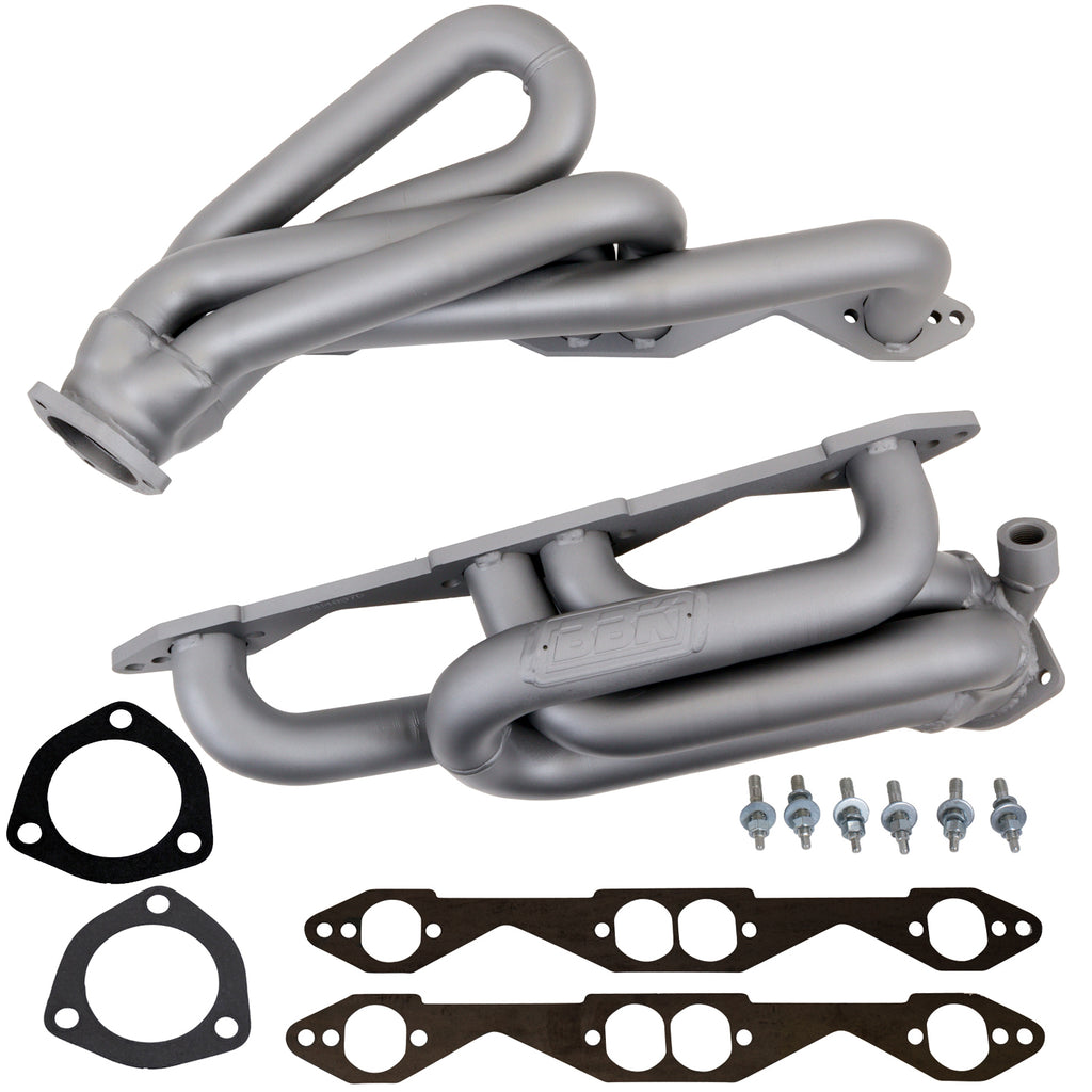 BBK Performance Parts 4007 1996-1999 CHEVY / GM TRUCK SUV 5.0L 5.7L 1-5/8 SHORTY HEADERS (TITANIUM CERAMIC) for Select Chevrolet C1500, Chevrolet C1500 Suburban, Chevrolet K1500, Chevrolet K1500 Suburban, Chevrolet Tahoe, GMC C1500, GMC C1500 Suburban,