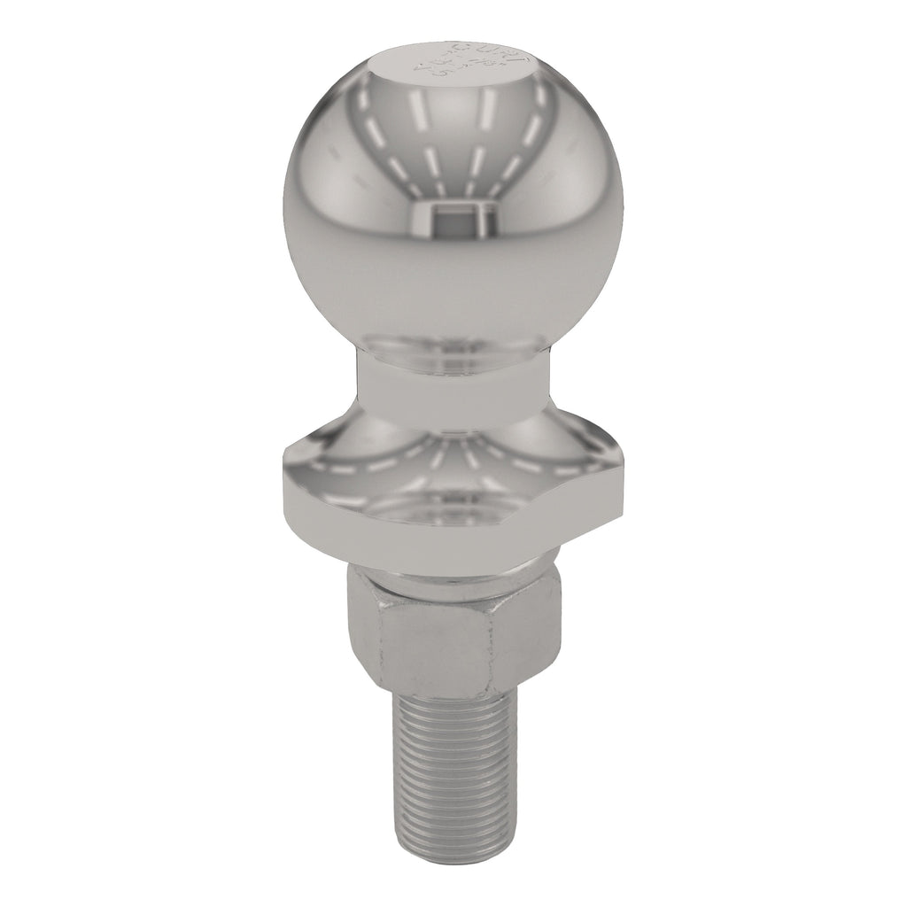 CURT 40080 1-7/8" Trailer Ball (3/4" x 2-1/8" Shank, 2,000 lbs., Stainless, Packaged)