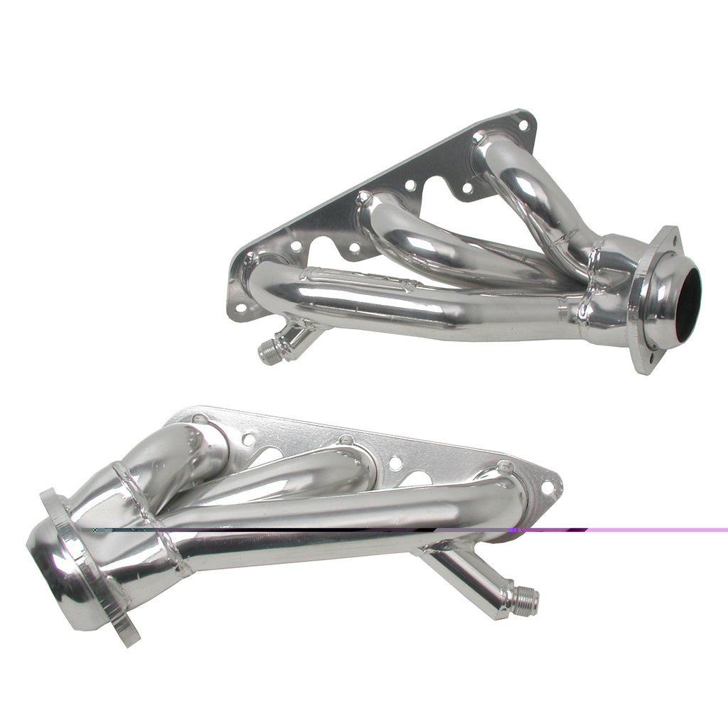 BBK Performance Parts 40080 1999-2004 MUSTANG 3.8L V6 1-5/8 SHORTY HEADERS (POLISHED SILVER CERAMIC) for Select Ford Mustang