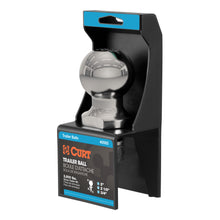 Load image into Gallery viewer, CURT 40082 2" Trailer Ball (3/4" x 2-1/8" Shank, 3,500 lbs., Stainless, Packaged)