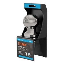 Load image into Gallery viewer, CURT 40083 2" Trailer Ball (1" x 2-1/8" Shank, 6,000 lbs., Stainless, Packaged)
