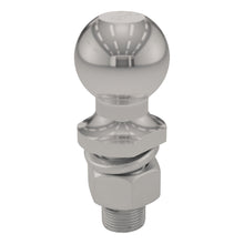 Load image into Gallery viewer, CURT 40083 2" Trailer Ball (1" x 2-1/8" Shank, 6,000 lbs., Stainless, Packaged)