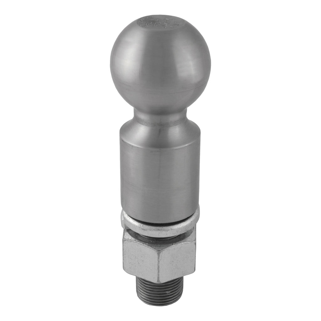 CURT 40087 2-5/16" Trailer Ball (1-1/4" x 2-5/8" Shank, 2" Rise, 25,000 lbs., Raw Steel)