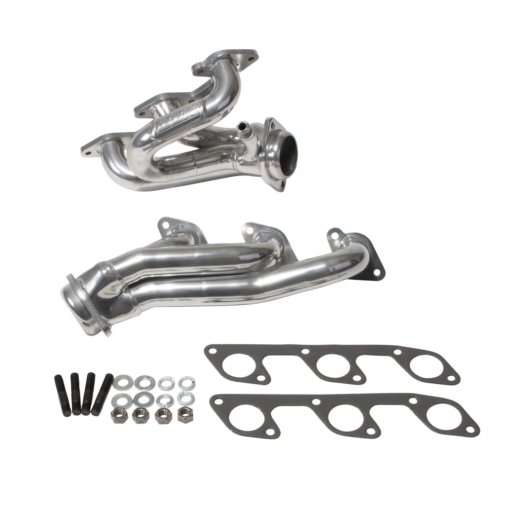 BBK Performance Parts 40100 2005-2010 MUSTANG 4.0L-V6 1-5/8 SHORTY EXHAUST HEADERS (POLISHED SILVER CERAMIC) for Select Ford Mustang