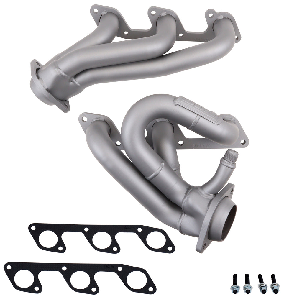 BBK Performance Parts 4010 2005-2010 MUSTANG 4.0L-V6 1-5/8 SHORTY EXHAUST HEADERS (TITANIUM CERAMIC) for Select Ford Mustang