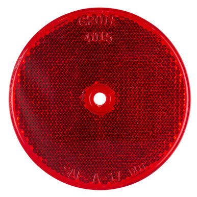 Grote 40152 Sealed Center-Mount Reflector, Red