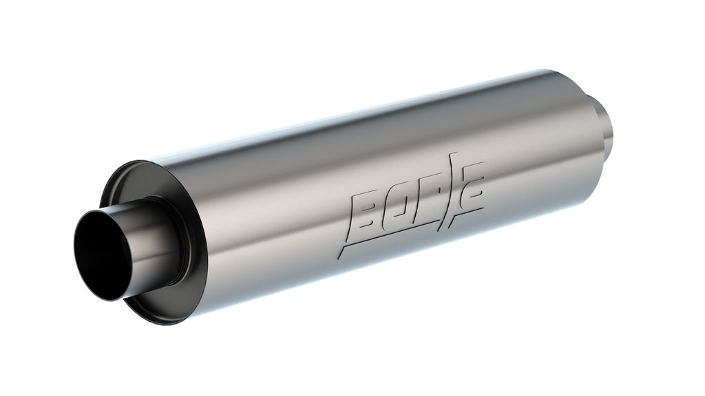 Borla 401624 Specialty Muffler - Straight Flow Un-Notched Neck Muffler