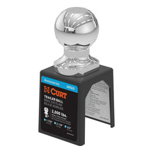 Load image into Gallery viewer, CURT 40163 1-7/8" Trailer Ball (3/4" x 2-1/8" Shank, 2,000 lbs., Chrome, Packaged)