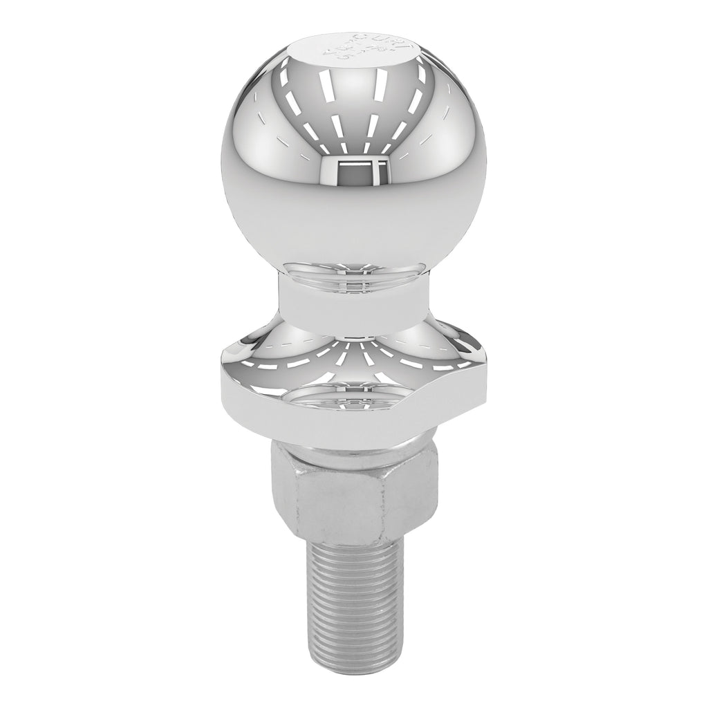 CURT 40163 1-7/8" Trailer Ball (3/4" x 2-1/8" Shank, 2,000 lbs., Chrome, Packaged)