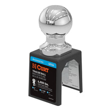 Load image into Gallery viewer, CURT 40166 2" Trailer Ball (1" x 2-1/8" Shank, 6,000 lbs., Chrome, Packaged)