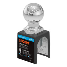 Load image into Gallery viewer, CURT 40170 2" Trailer Ball (1" x 2-1/8" Shank, 7,500 lbs., Chrome, Packaged)