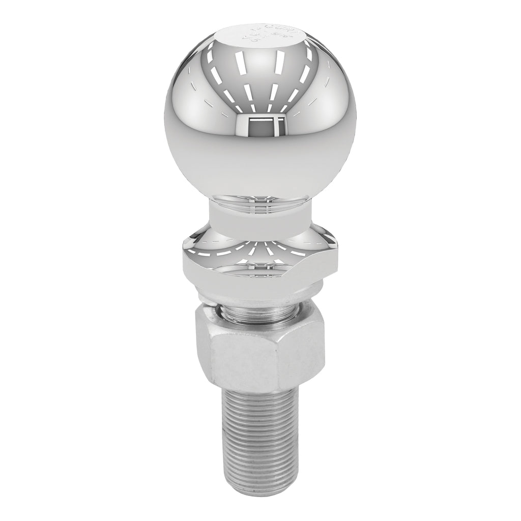 CURT 40175 2-5/16" Trailer Ball (1" x 3" Shank, 6,000 lbs., Chrome, Packaged)