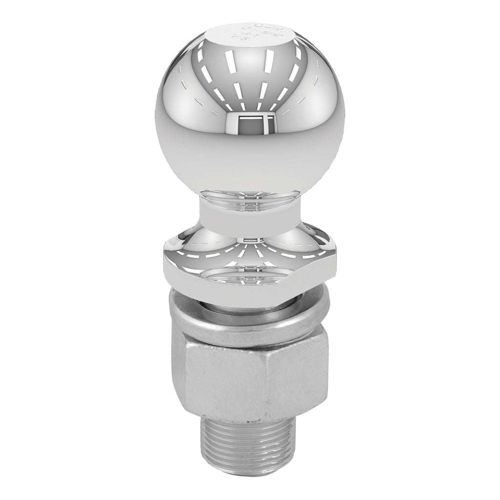CURT 40178 2-5/16" Trailer Ball (1-1/4" x 2-5/8" Shank, 15,000 lbs., Chrome, Packaged)