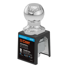 Load image into Gallery viewer, CURT 40190 2" Trailer Ball (1-1/4" x 2-5/8" Shank, 10,000 lbs, Chrome)