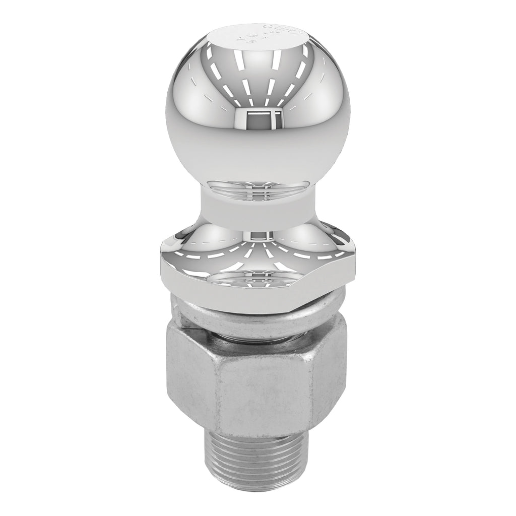 CURT 40190 2" Trailer Ball (1-1/4" x 2-5/8" Shank, 10,000 lbs, Chrome)