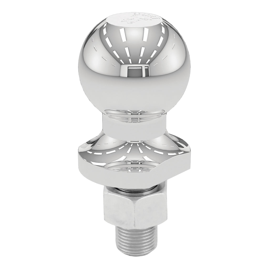 CURT 40196 1-7/8" ATV Tow Ball - Lawn Tractor Hitch Ball (2,000 lbs., Chrome, Packaged)