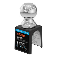 Load image into Gallery viewer, CURT 40198 2" ATV Tow Ball - Lawn Tractor Hitch Ball (2,000 lbs., Chrome, Packaged)