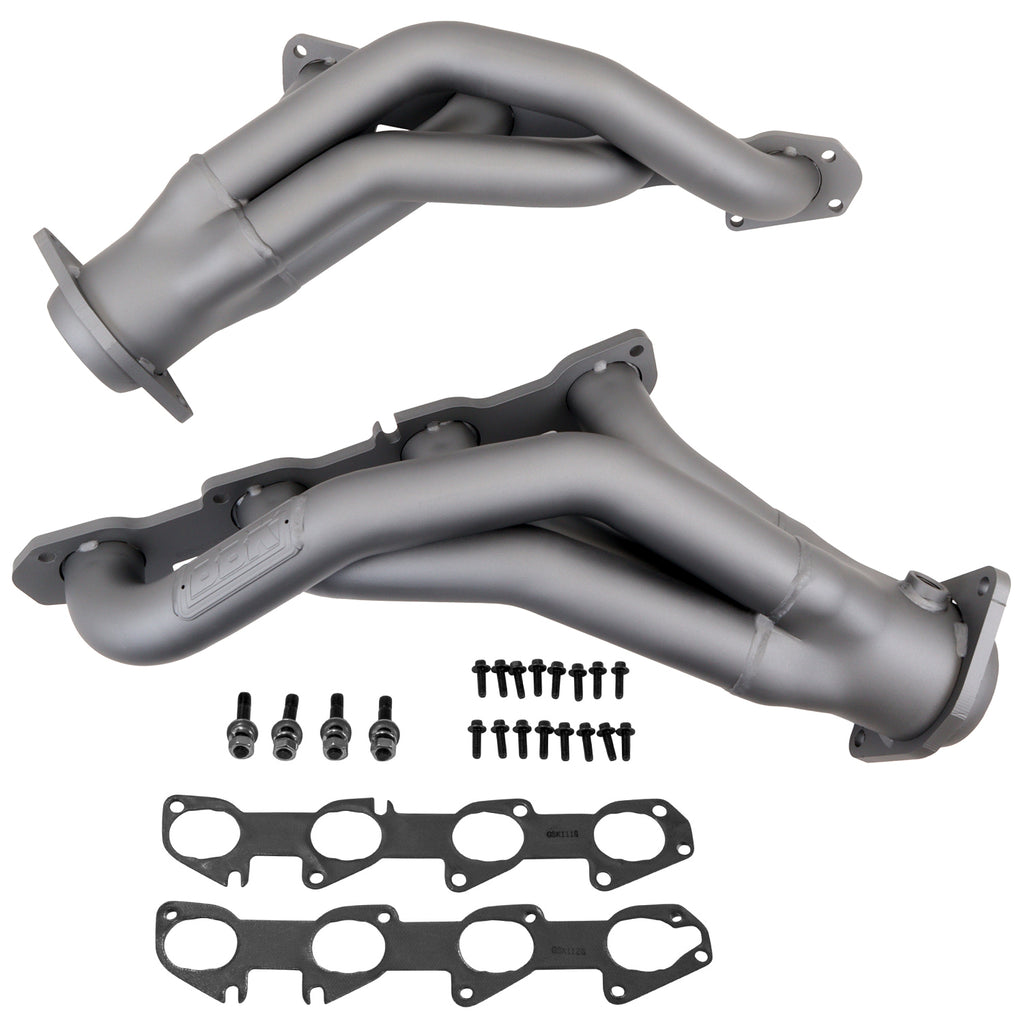 BBK Performance Parts 4019 2011-24 DODGE CHALL CHARGER 6.4L 1-7/8 SHORTY HEADERS (TITANIUM CERAMIC) for Select Chrysler 300, Dodge Challenger, Dodge Charger