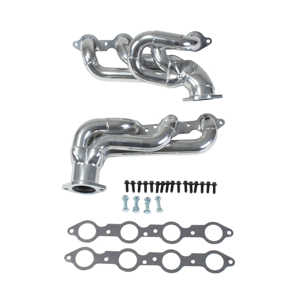 BBK Performance Parts 40200 2010-15 CHEVROLET CAMARO SS 6.2 1-3/4 SHORTY HEADERS (POLISHED SILVER CERAMIC) for Select Chevrolet Camaro