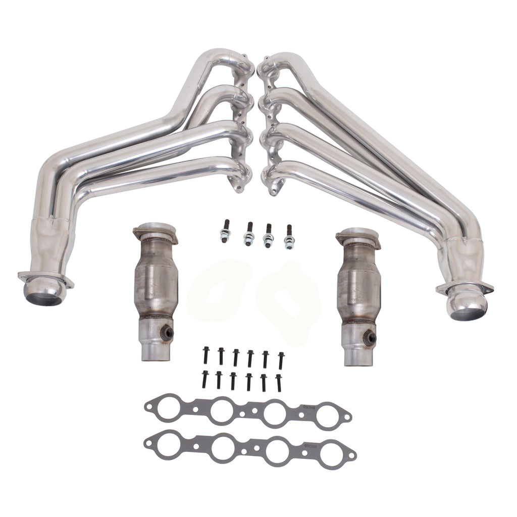 BBK Performance Parts 40210 2010-15 CAMARO 6.2 SS 1-3/4 LONG TUBE HEADERS W/CATS (POLISHED SILVER CERAMIC) for Select Chevrolet Camaro
