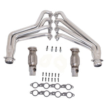 Load image into Gallery viewer, BBK Performance Parts 40210 2010-15 CAMARO 6.2 SS 1-3/4 LONG TUBE HEADERS W/CATS (POLISHED SILVER CERAMIC) for Select Chevrolet Camaro