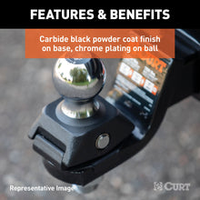 Load image into Gallery viewer, CURT 40246 RockerBall 2" Cushion Hitch Trailer Ball (3/4" Shank, 3,500 lbs, Packaged)