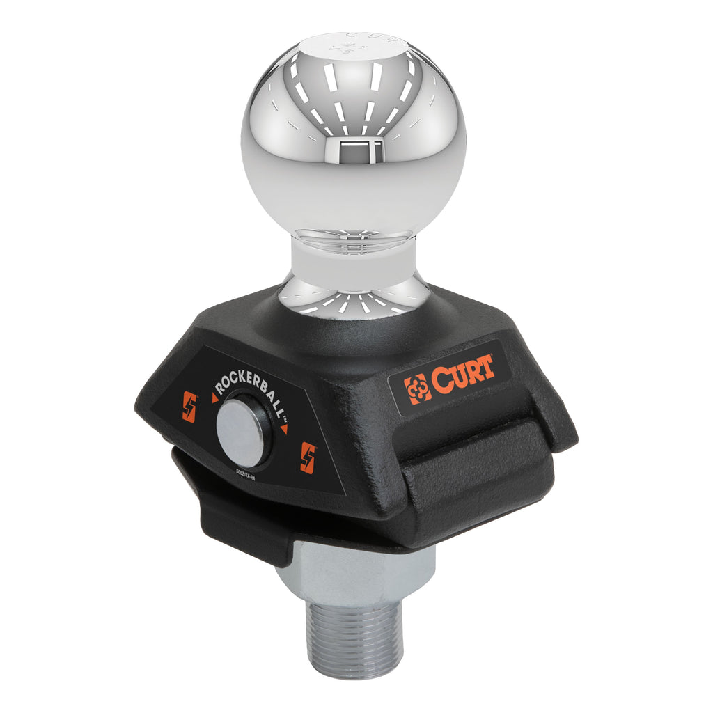 CURT 40248 RockerBall 2-5/16" Cushion Hitch Trailer Ball (1" Shank, 7,500 lbs, Packaged)