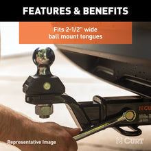 Load image into Gallery viewer, CURT 40248 RockerBall 2-5/16" Cushion Hitch Trailer Ball (1" Shank, 7,500 lbs, Packaged)