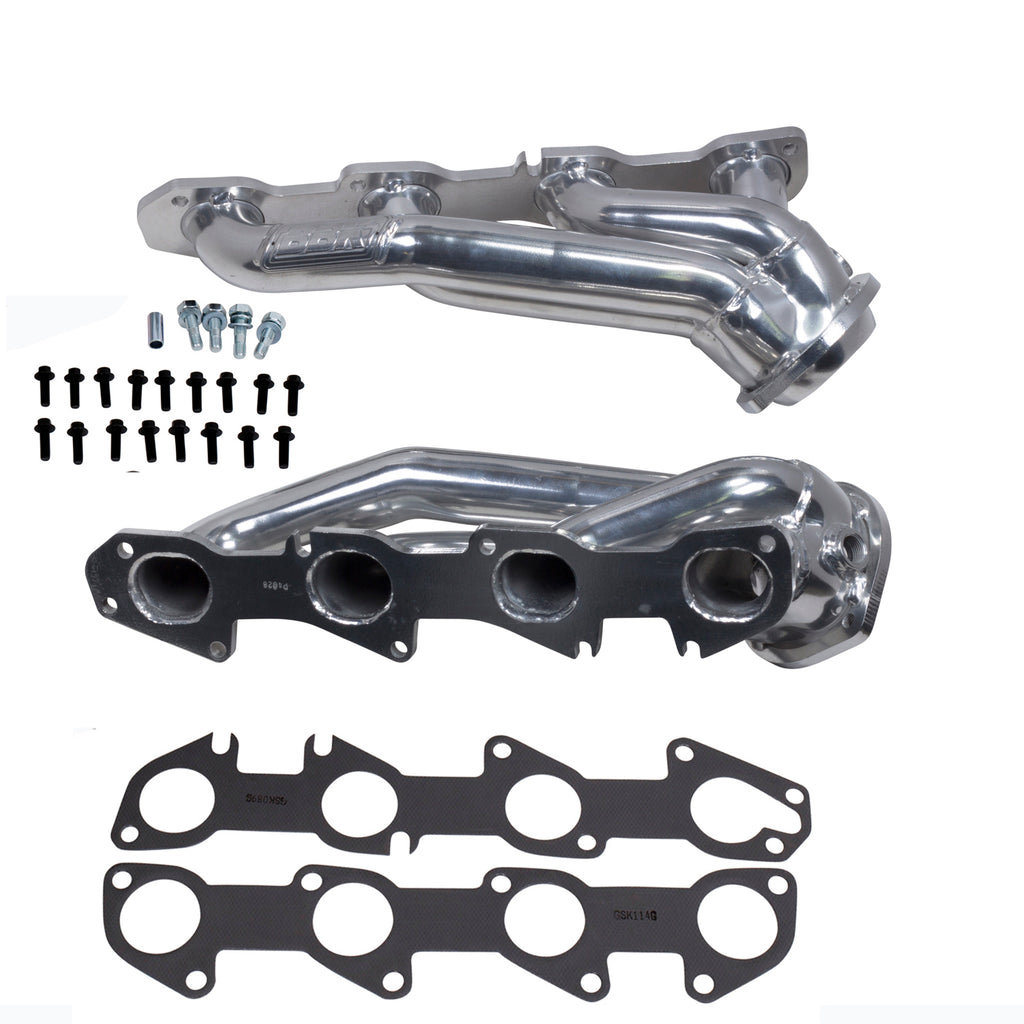 BBK Performance Parts 40280 2009-24 DODGE CHALL CHARGER 5.7L 1-3/4 SHORTY HEADERS (POLISHED SILVER CERAMIC) for Select Chrysler 300, Dodge Challenger, Dodge Charger, Dodge Durango