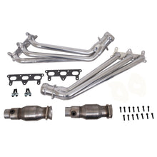 Load image into Gallery viewer, BBK Performance Parts 40410 2010-2011 CAMARO V6 1-5/8 LONG TUBE HEADERS W/CATS (POLISHED SILVER CERAMIC) for Select Chevrolet Camaro