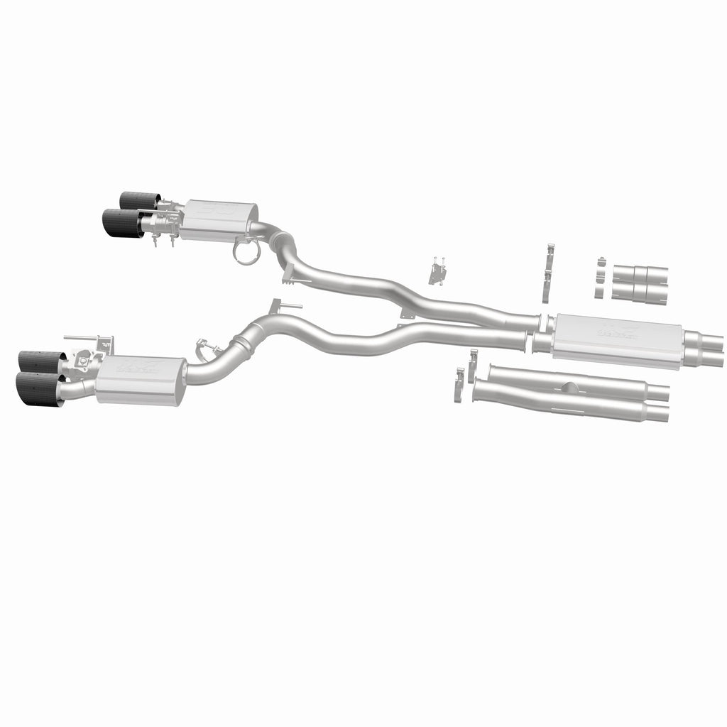 MagnaFlow Exhaust Products 19695 xMOD Series Carbon Fiber Tips Cat-Back System for Select Ford Mustang